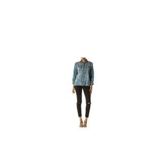 Current/Elliot Woman's The‎ Perfect Shirt in Denim Jungle SZ 1